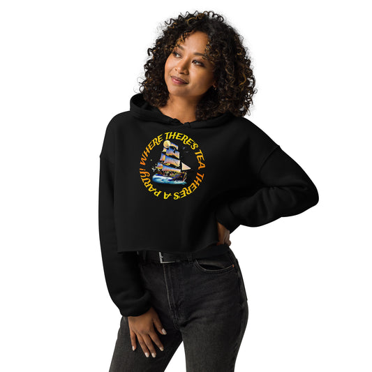 Tea Party Crop Hoodie