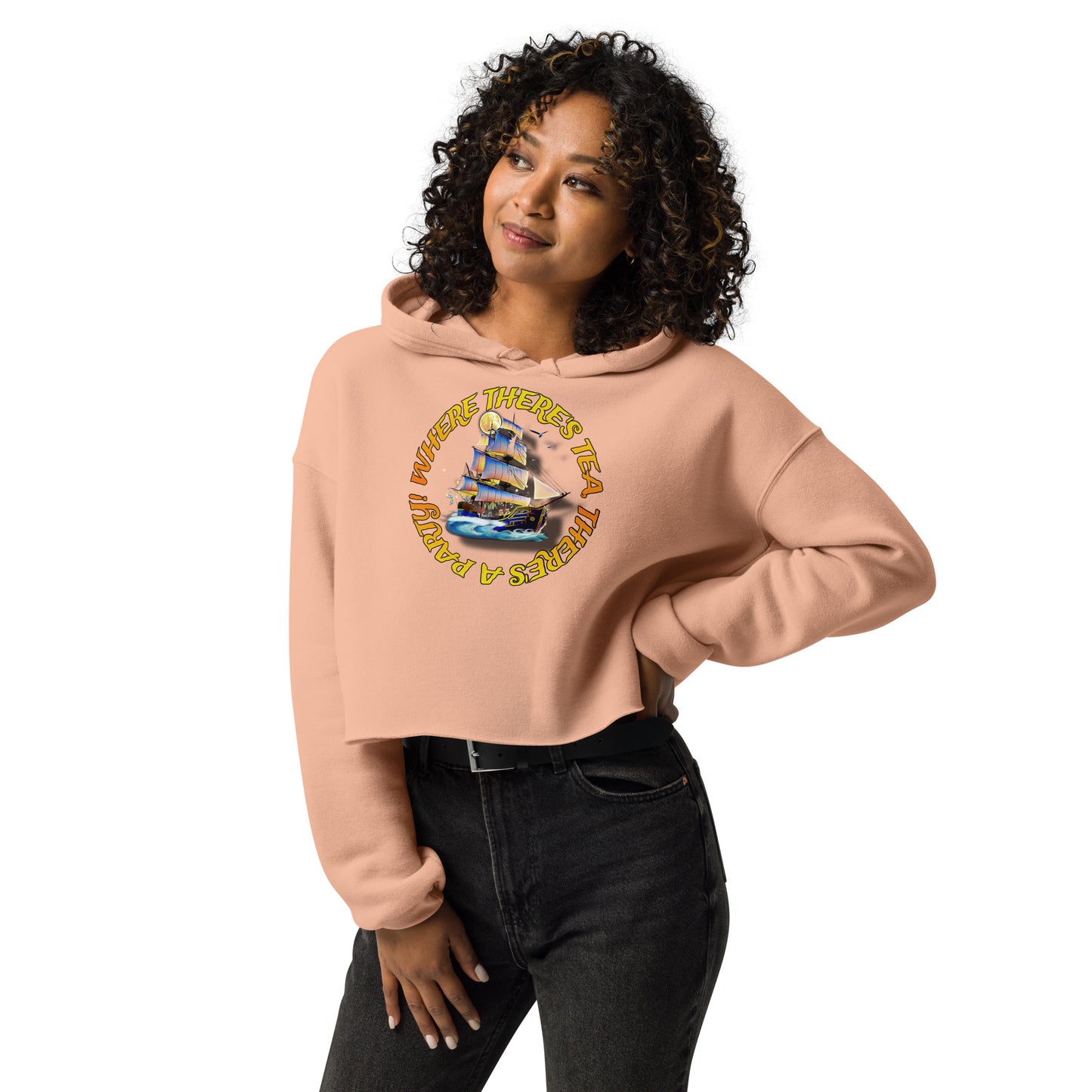 Tea Party Crop Hoodie